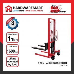 [HEAVY DUTY] BIGRED 1 Ton 1000KG Hand Pallet Stacker Manual Lifting Forklift operasi tangan kaki 手动叉车
