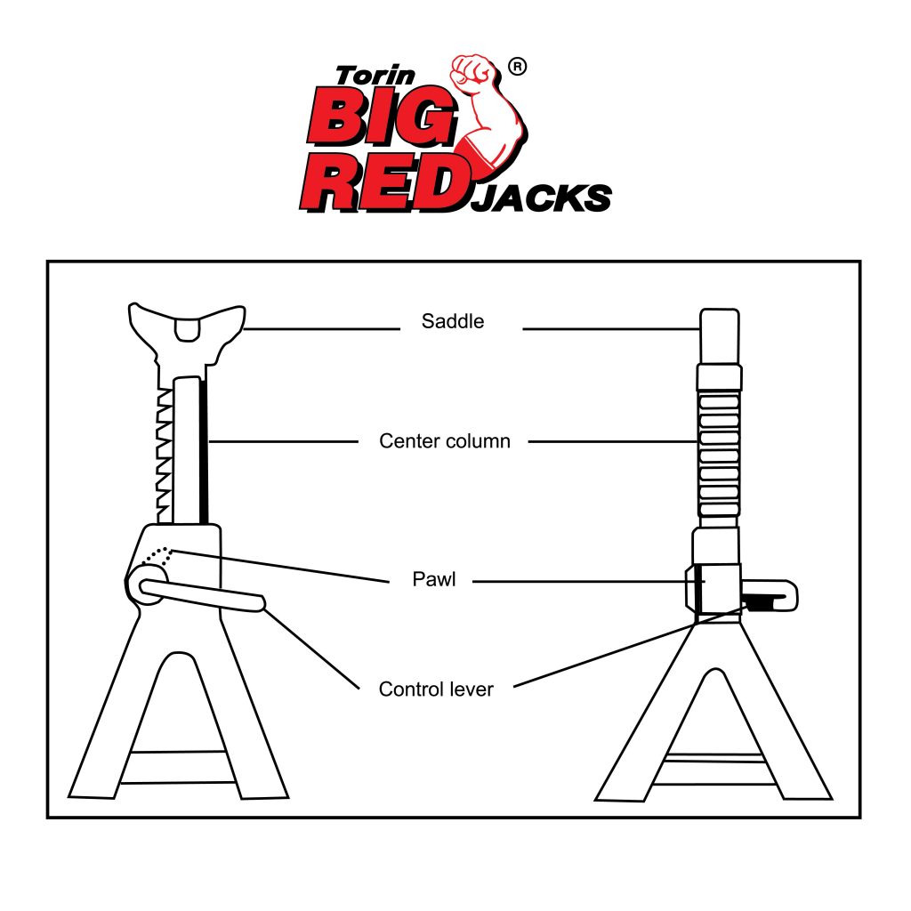 Bigred 3 Ton Jack Stand Car Heavy Duty Strong HardwareMart Online