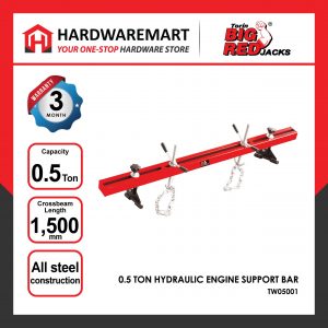 BIGRED 0.5 TON Hydraulic Engine Support Bar Garage Automotive Tools Car Vehicle Kereta Kenderaan