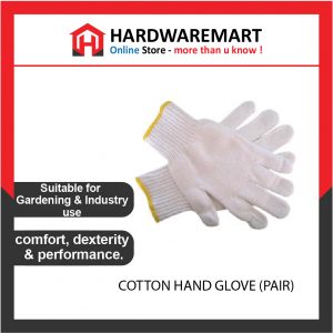 Multipurpose Cotton Knitted Hand Safety Glove (Pair / Dozen)