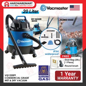[SIRIM] VACMASTER 20L WET/DRY Multi-purpose VACUUM CLEANER Floor cleaner vakum vacum basah carwash - VQ1220PF