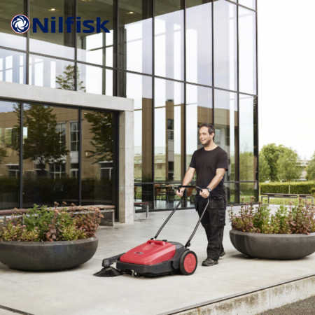 VIPER PS480-EU Push Sweeper 230V Dried Leave Industrial Factory Use Broom penyapu tolak 50000492