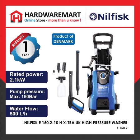 NILFISK E 150.2-10 H X-TRA UK High Pressure Washer 2100W 240V 128471201