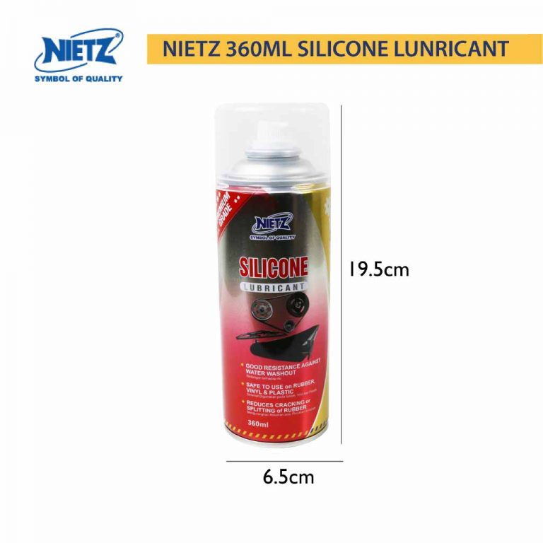 NIETZ Silicone Lubricant Spray 350ml, for Rubber, Vinyl and Plastic