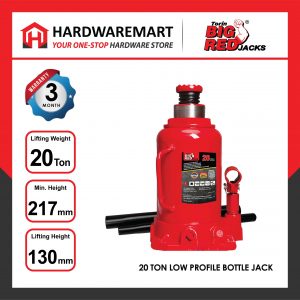 BIGRED 20 TON Low Profile Hydraulic Bottle Jack Lifting Stand Emergency Vehicle Tool/Jek Hidraulik 千斤顶