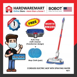 BOBOT CORDLESS ELECTRIC MOP (MOP 8900)