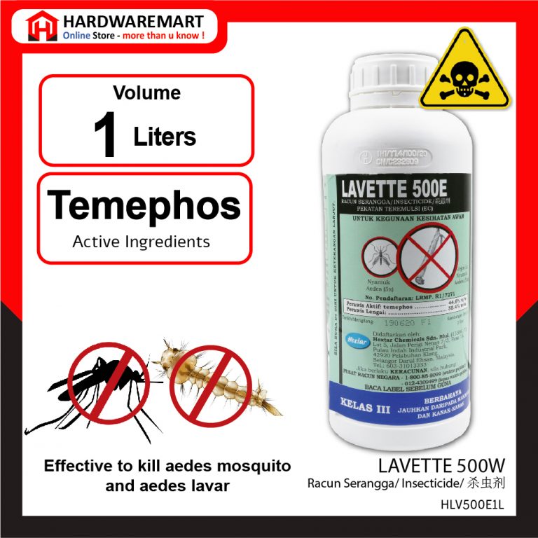 Hextar Lavette 500E Aedes 100 Original Chemical Mosquito Larvae Killer