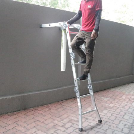 [BIGRED] Aluminium Heavy Duty Multi Purpose Ladder (8/10/12/14/16 Steps) 铝制多用楼梯 Tangga Lipat/ Foldable ladder TAHAN MAX LOAD150KG