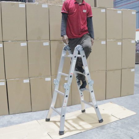 [BIGRED] Aluminium Heavy Duty Multi Purpose Ladder (8/10/12/14/16 Steps) 铝制多用楼梯 Tangga Lipat/ Foldable ladder TAHAN MAX LOAD150KG