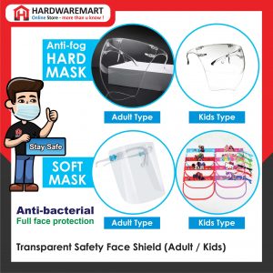 [READY STOCK] Oversized Full Face Shield Large Mirror Acrylic Protective Eye Protection Anti-fogging Anti Splash 防护面罩