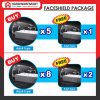 [READY STOCK] Oversized Full Face Shield Large Mirror Acrylic Protective Eye Protection Anti-fogging Anti Splash 防护面罩