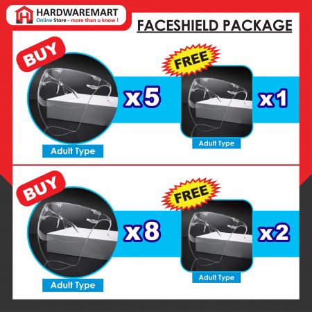 [READY STOCK] Oversized Full Face Shield Large Mirror Acrylic Protective Eye Protection Anti-fogging Anti Splash 防护面罩