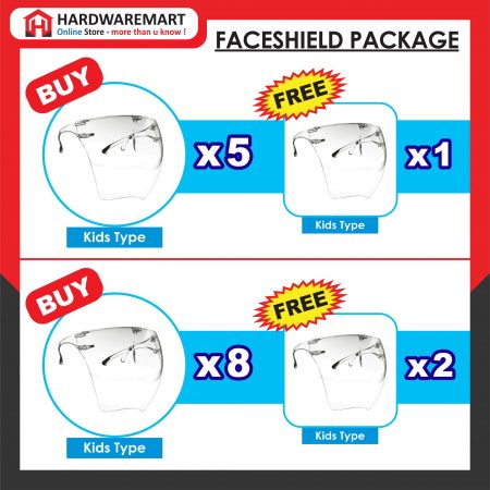 [READY STOCK] Oversized Full Face Shield Large Mirror Acrylic Protective Eye Protection Anti-fogging Anti Splash 防护面罩