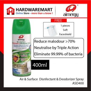 [AIRNERGY] AIR & SURFACE DISINFECTANT & DEODORIZER SPRAY FRESHENER | DEODORIZER | ANTIBACTERIAL