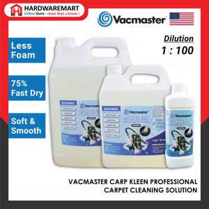 VACMASTER CARP KLEEN CARPET CLEANING SOLUTION carpet shampoo sofa cushion cleaner Lese Foam karpet sabun (1L/5L/10L)
