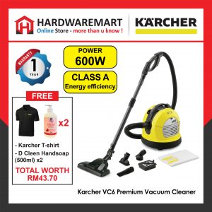 Karcher VC6 Premium Vacuum Cleaner - HEPA & Handheld Remote