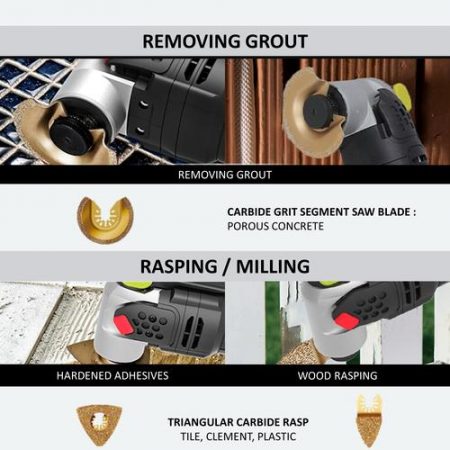 [WORX PROFESSIONAL] WU690.1 20V 2.0Ah BL Brushless Universal Hyperlock Oscillating Multi-tool - Cut, Saw, Scrap, Polish