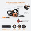 [WORX PROFESSIONAL] WG322E 20V 2.0Ah Max Lithium-Ion Cordless Compact Chain Saw (25cm) with Patented Auto Tension