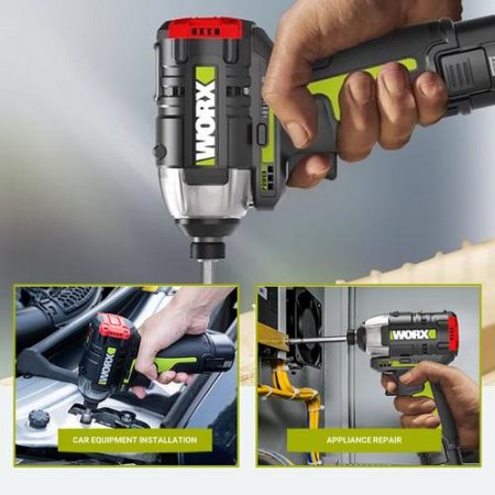 [WORX PROFESSIONAL] WU132 12V Brushless Motor Lithium Battery 3 Speed Mode Impact ScrewDriver