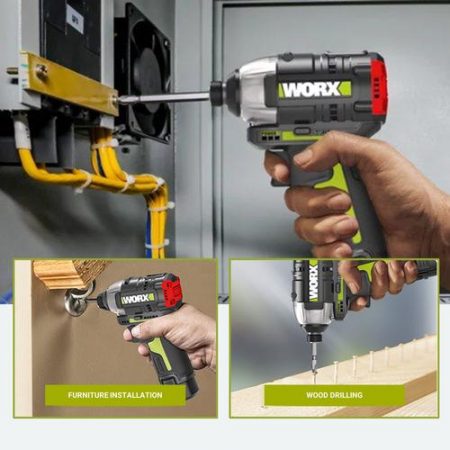 [WORX PROFESSIONAL] WU132 12V Brushless Motor Lithium Battery 3 Speed Mode Impact ScrewDriver
