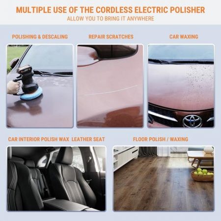 [WORX DIY TOOLS]WX858.9 178MM 20V Cordless Electric Polisher and Power Share Technology - MultipleUse with soft grip
