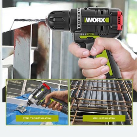 [WORX PROFESSIONAL] WU132 12V Brushless Motor Lithium Battery 3 Speed Mode Impact ScrewDriver