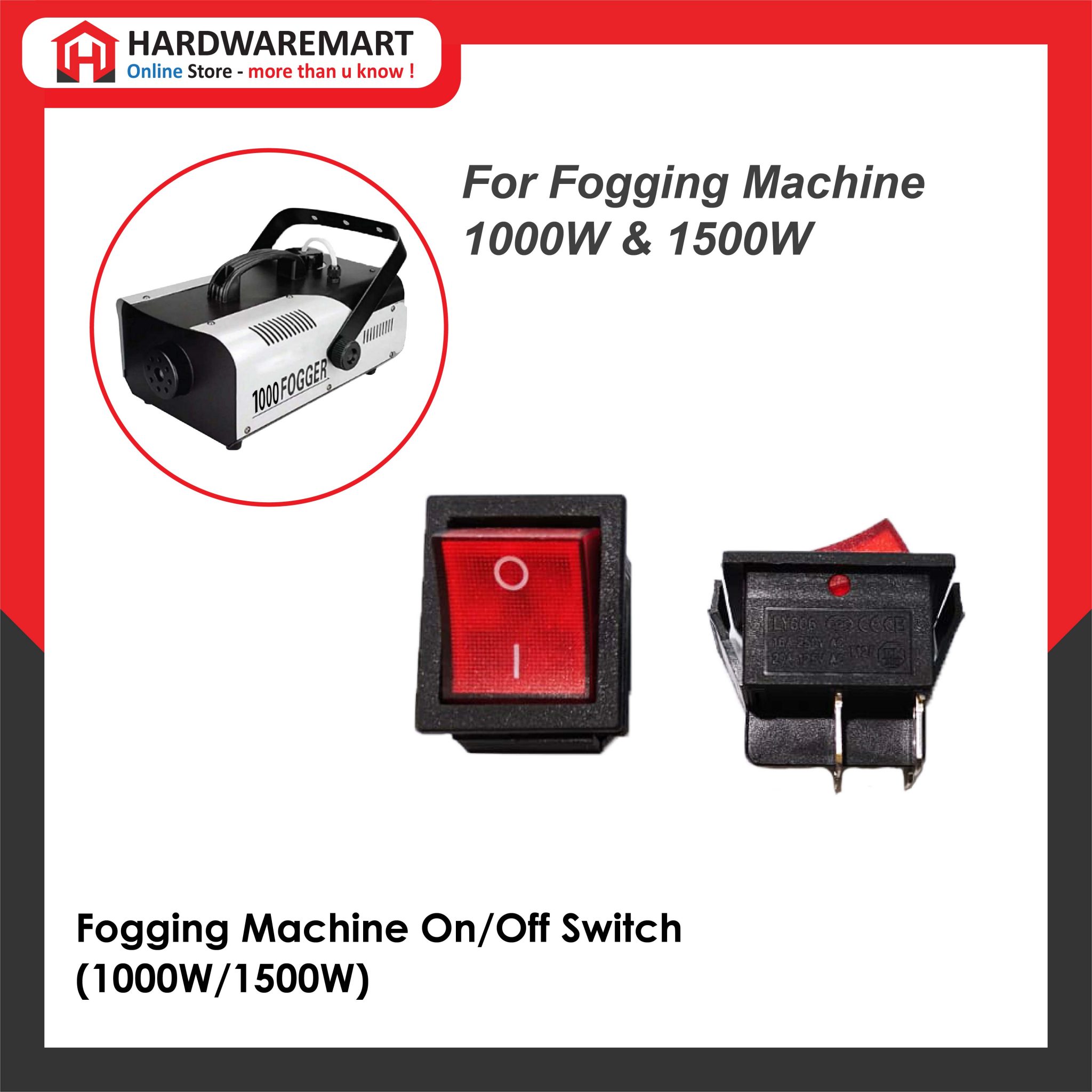 [FOGGING MACHINE SPARE PARTS] Fogging Machine On/Off Switch (1000W