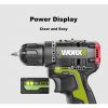 [WORX PROFESSIONAL TOOLS] WORX WU130 10MM 12V BRUSHLESS DRILL DRIVER - Double Battery Drill Driver