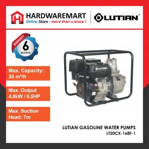 LUTIAN LT20CX-168F-1 GASOLINE WATER PUMPS (6.5HP)