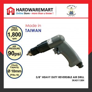 SUMOKING 3/8” HEAVY DUTY REVERSIBLE AIR DRILL - SKAD1130H