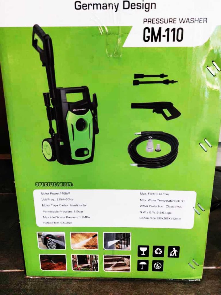 Greenmax GM110 HighPressure Cleaners Water Jet Pressure Washer Car