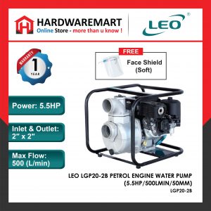 LEO LGP20-2B PETROL ENGINE WATER PUMP Pam Air Enjin Kilang (5.5HP)