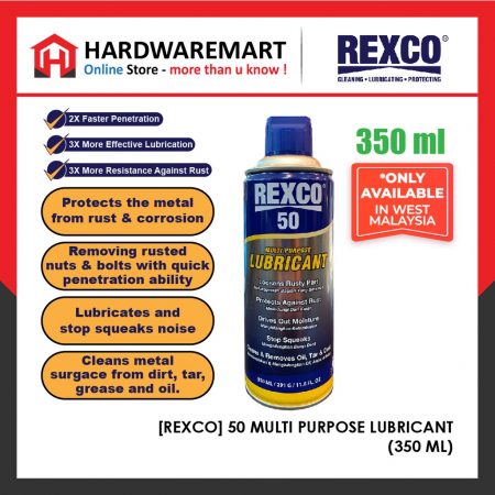 REXCO 50 MULTI PURPOSE LUBRICANT SPRAY BESI 350ML