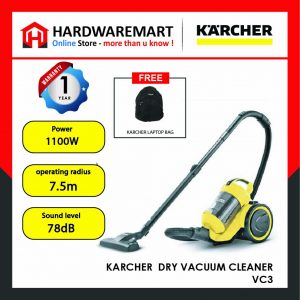 KARCHER VC3 MULTI-CYCLONE VACUUM CLEANER- HEPA 12 (1300W)