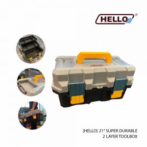 ‘HELLO’ 21″ SUPER DURABLE TOOL BOX