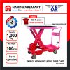 X5 1000KGS Hydraulic Table Truck Lift Trolley Lifting Cart with Foot Pedal Repair car meja mengangkat kereta