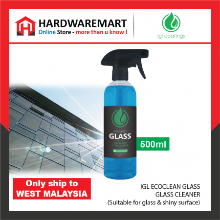 IGL Ecoclean Glass Window Cleaner Cleaner Spray Dirts Stains Quick Remover Home Office 100ml 500ml 玻璃清洁剂