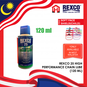 REXCO 25 HIGH PERFORMANCE CHAIN LUBE PELUMAS RANTAI 120ML