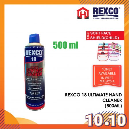 REXCO 18 SPECIALIST CONTACT CLEANER ELETRONIC COMPONENT CPU ELEKTRIK PEMBERSIH SPRAY 500ML