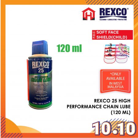 REXCO 25 HIGH PERFORMANCE CHAIN LUBE PELUMAS RANTAI 120ML