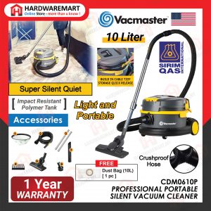 [SIRIM] VACMASTER CDM0610P PROFESSIONAL 10L SUPER SILENT QUIET LOW NOISE HOTEL VACUUM CLEANER