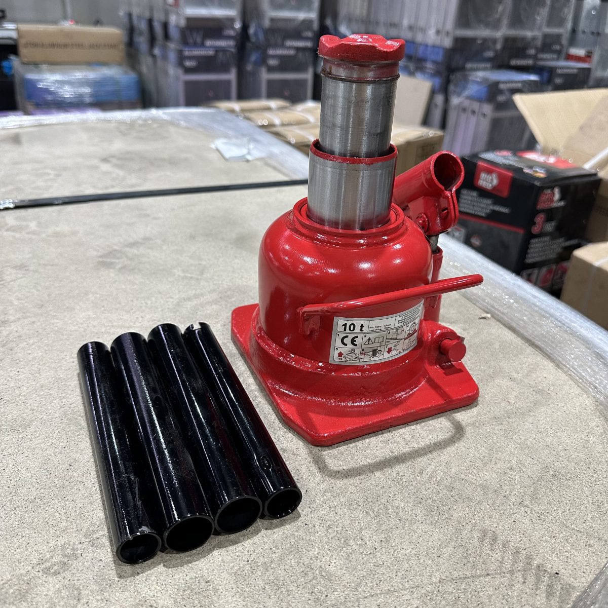 Bigred Professional 10 Ton Heavy Duty Low Double Ram Bottle Jack