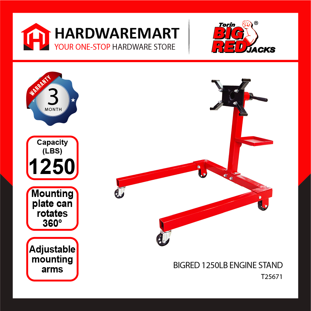 BIGRED 1250LB Hydraulic Engine Stand Garage Automotive Tools Car Vehicle Kereta Kenderaan Enjin