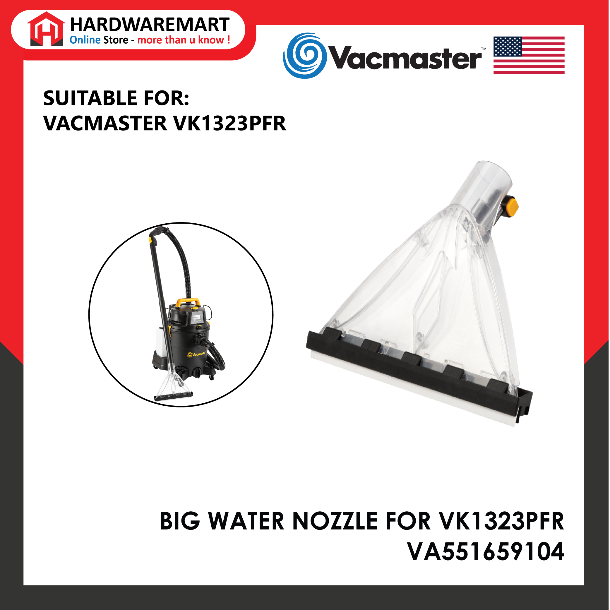BIG WATER NOZZLE FOR VK1323PFR - VA551659104