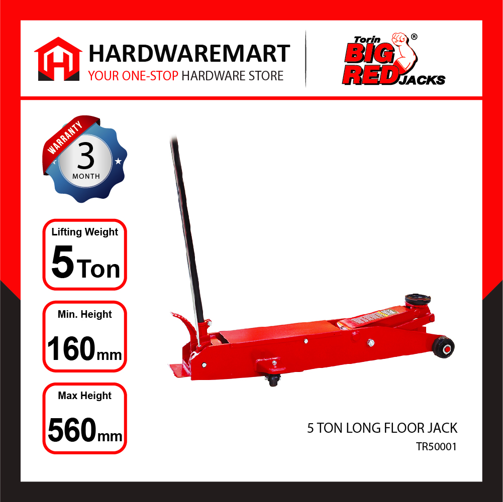 BIGRED 5 TON Heavy Duty Hybrid Lift Hydraulic Long Floor Jack Garage Automotive Repair panjang lorry lori 千斤顶