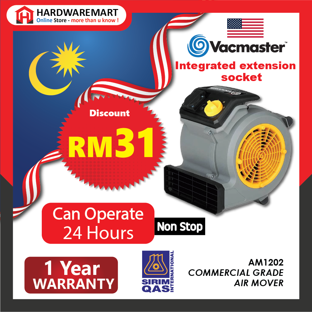 VACMASTER Commercial Floor Mini Blower 124W Air Mover Floor Blower Carpet Cooling Drying Energy Save Fast Dry penghembus udara 吹风机