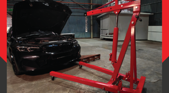 BIGRED 2 Ton Engine Crane : Precise, Safety, Heavy Duty