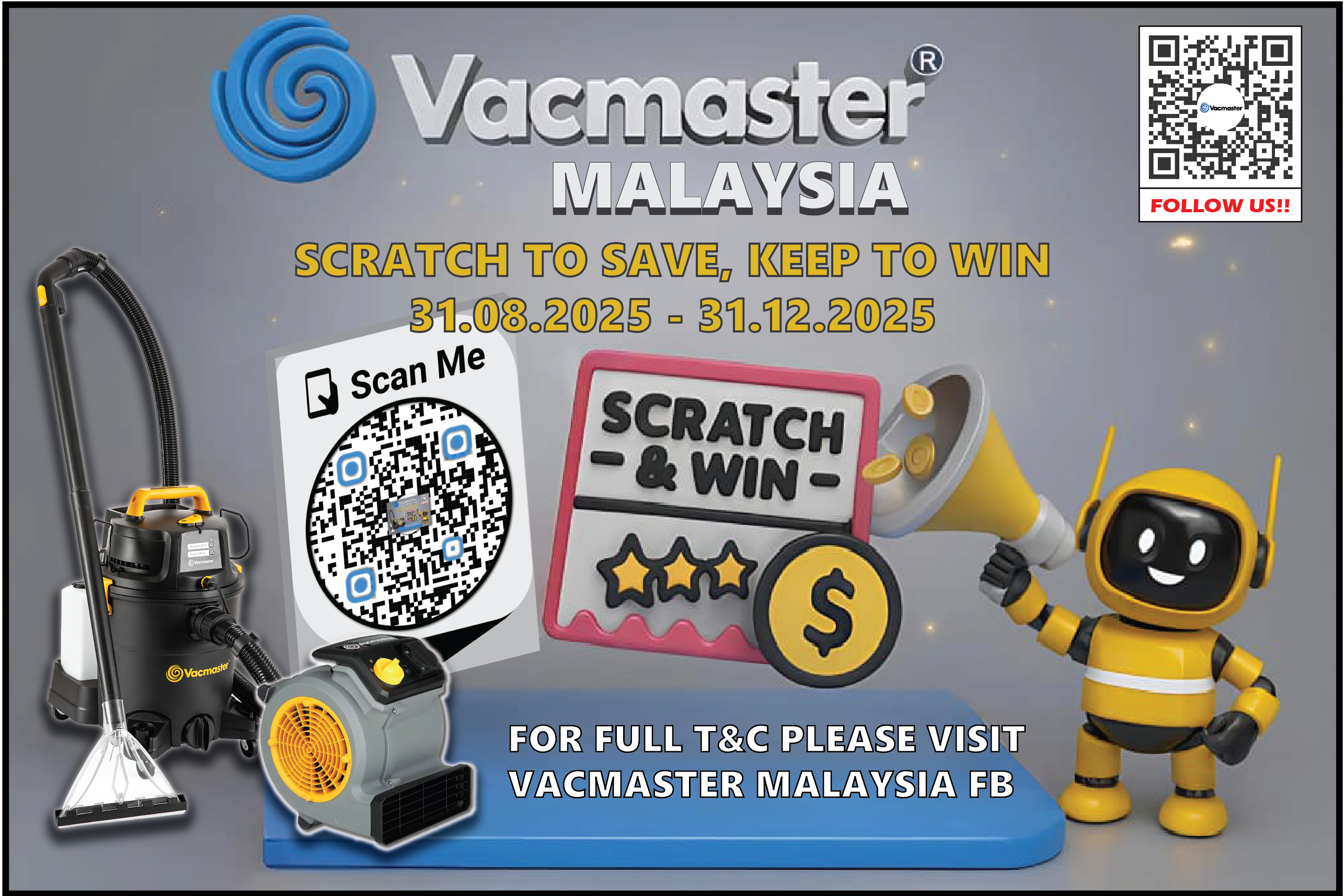 Vacmaster E-Scratch & Win 2025